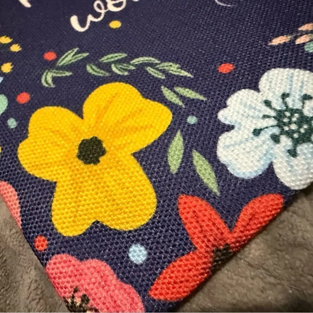 Floral Scripture Pouch – “Pray About Everything” Philippians 4:6